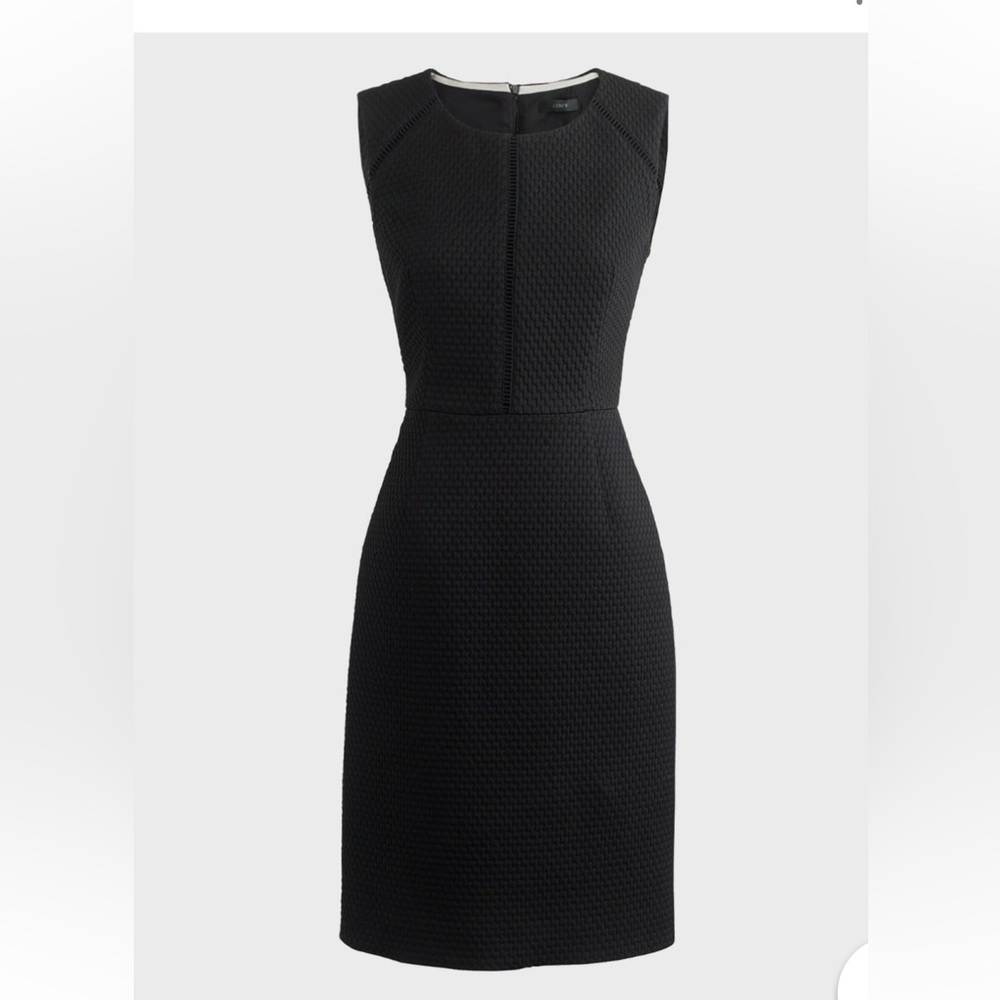 J. CREW PORTFOLIO MATELASSE TEXTURED CAREER WORK A-LINE MIDI LENGTH DRESS (2)